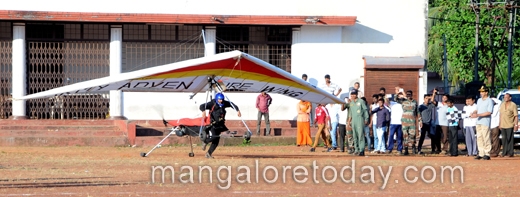 Army men fly past Mangaluru skies